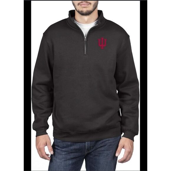 Indiana University Hoosiers Colosseum 1/4 Zip Game Day Sweater Size Small - Picture 1 of 5